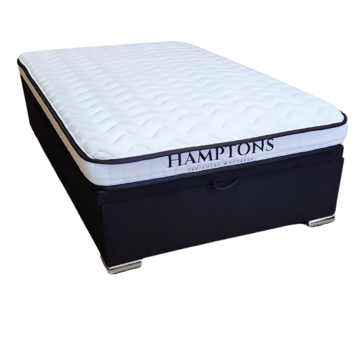 Sommier Baul Plaza Y Media - Colchon Hamptons Hybrid Memory Foam 