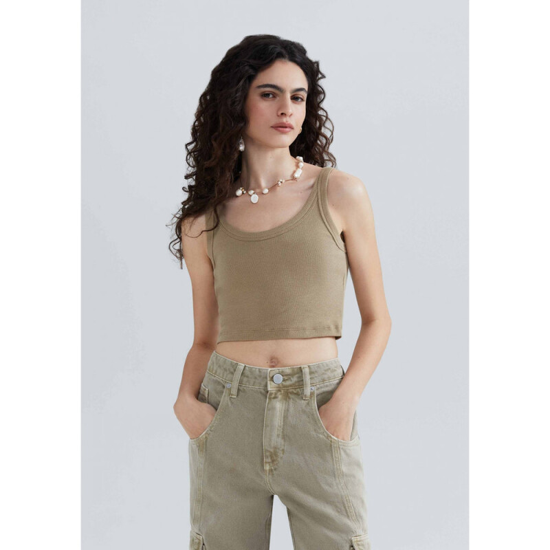 BLUSA SM FEM MARRÓN MEDIO