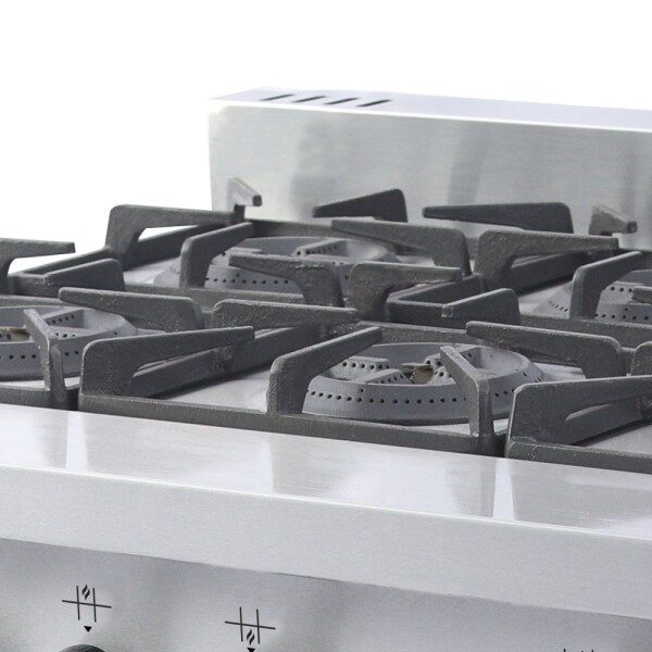 Cocina profesional a gas 6 hornallas Don Bidone Venancio Cocina profesional a gas 6 hornallas Don Bidone Venancio