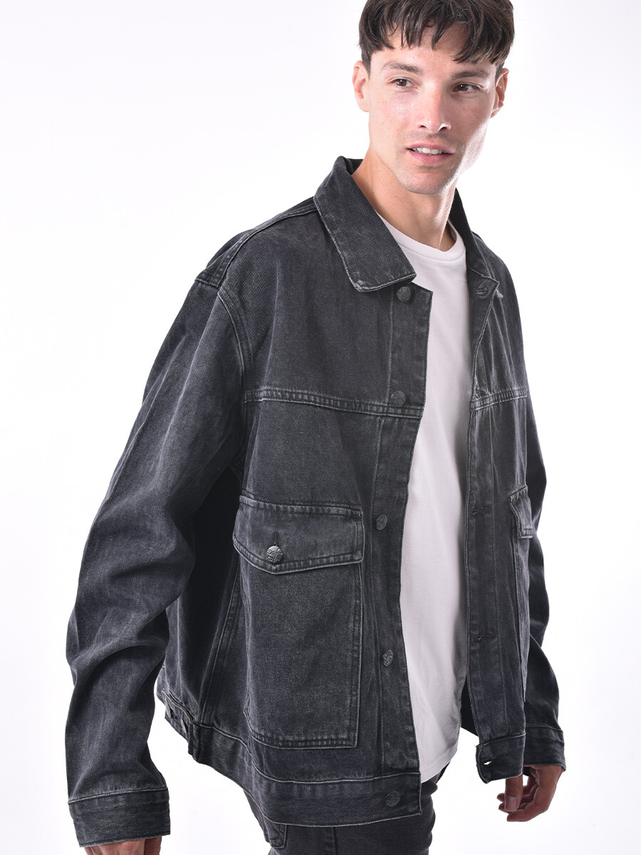 CAMPERA DENIM BOYAN - NEGRO 