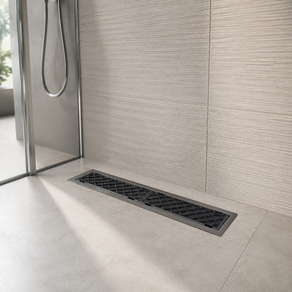RECEPTACULO LINEAR PVC SIN SIFON TAPA REVE Receptaculo Linear Pvc Sin Sifon Tapa Reve