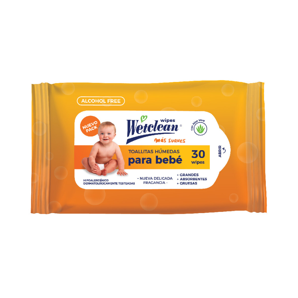 Toallitas Húmedas Wetclean 30 Unidades 