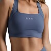 Top 2XU Ribbed Longline Low Impact Azul