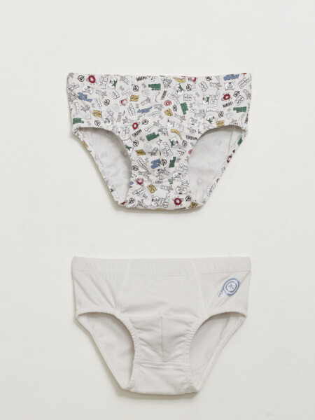 Pack x2 slip Comic Gris
