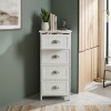 ORGANIZADOR DE MADERA BLANCO C/4 CAJONES Unica