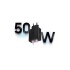 SAMSUNG CARGADOR 50W ADAPTER DUO BLACK Samsung Cargador 50w Adapter Duo Black