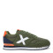 Championes de Hombre MUNICH Dash 180 Verde - Azul Marino - Anaranjado