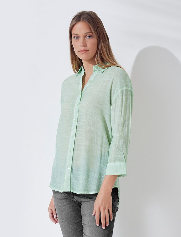 Camisa Gasa VERDE