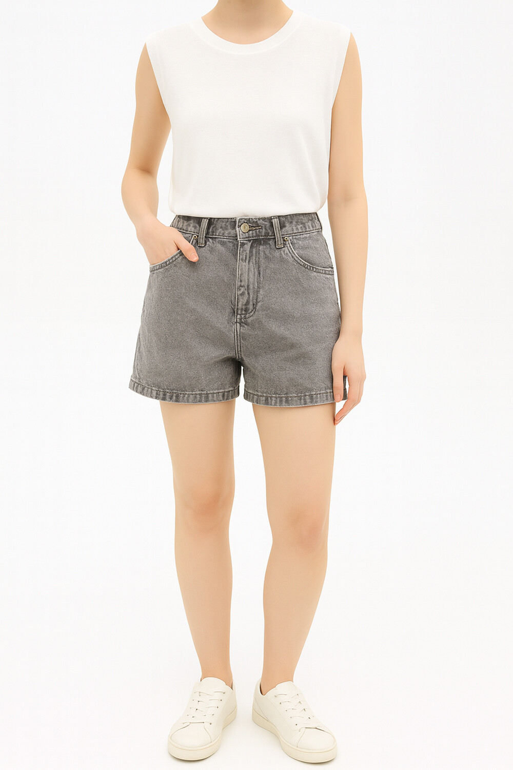 Short Arubas Gris Claro