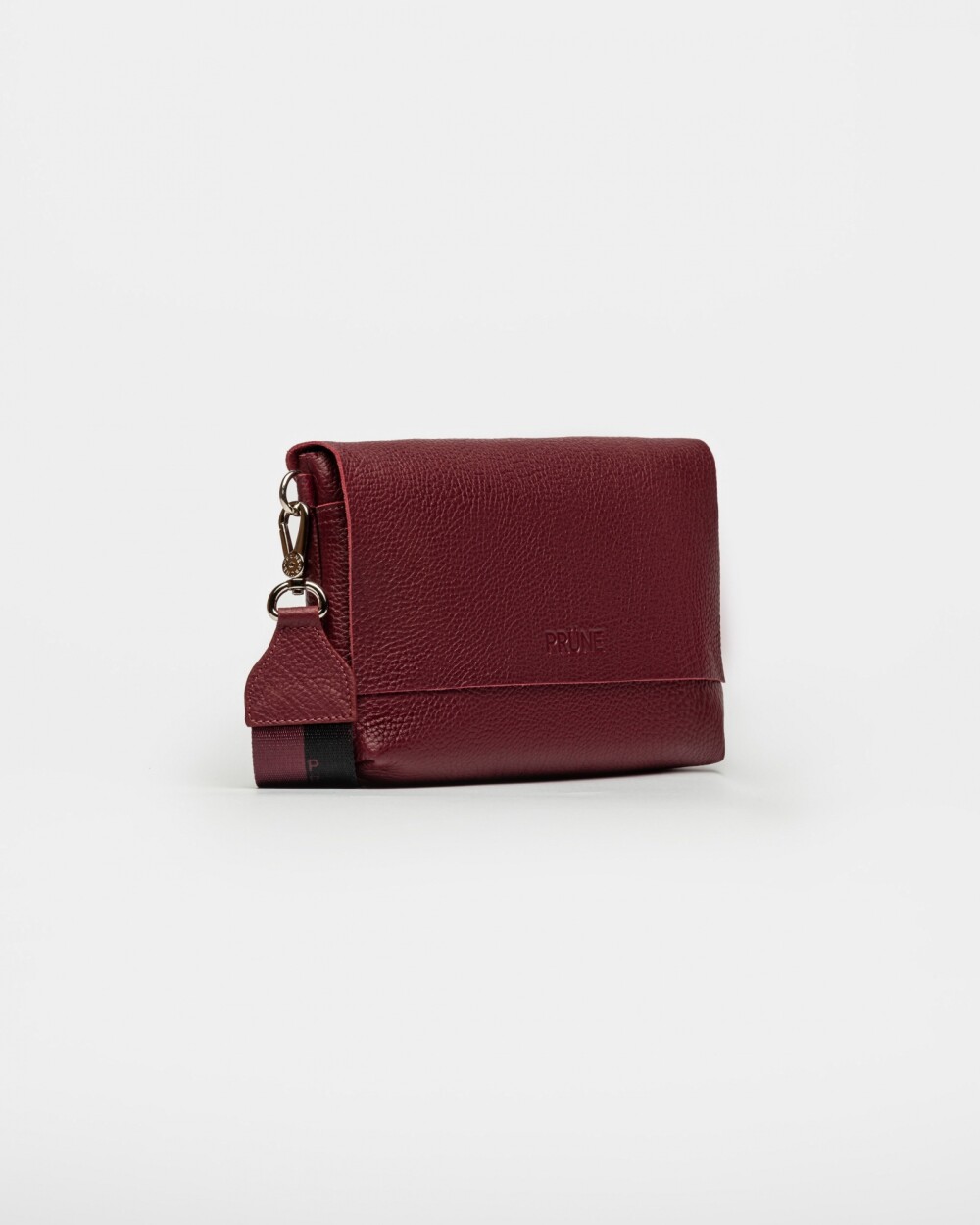 Morral Olivia En Cuero Graneado Bordeaux