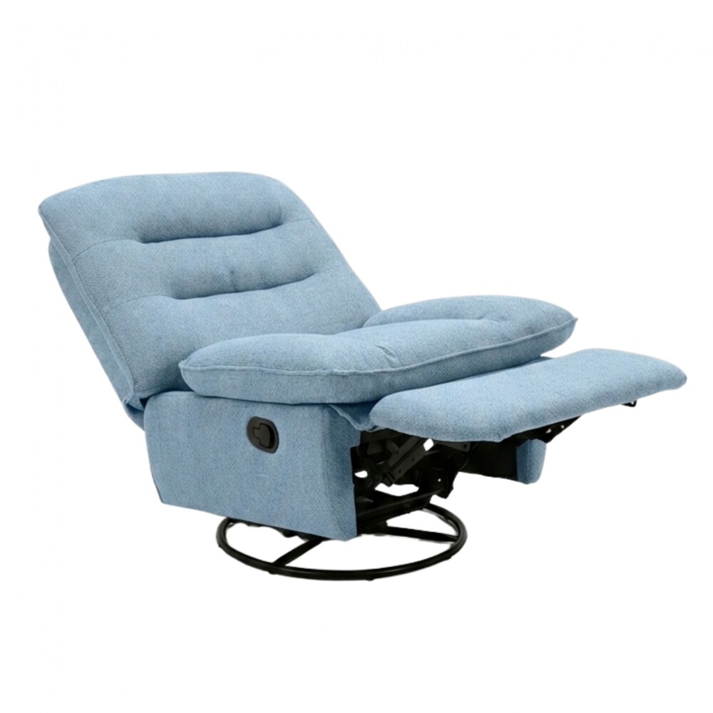Sillón Recliner Giratorio mecedora - Atlas Celeste