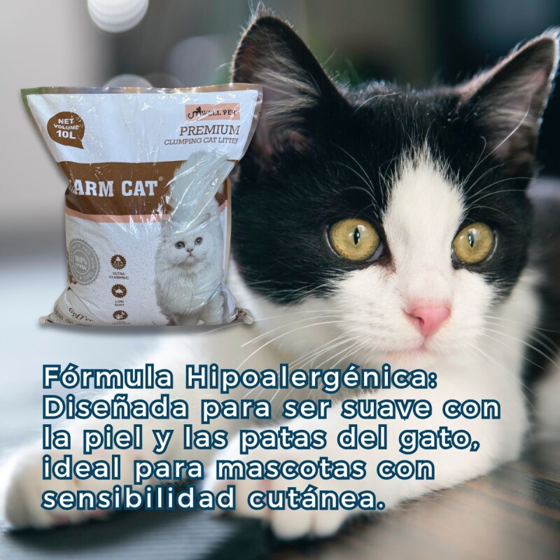 ARENA SANITARIA AGLOMERANTE CHARM CAT PREMIUM BAJO POLVO SIN OLORES PACK 16 KILOS CAFÈ