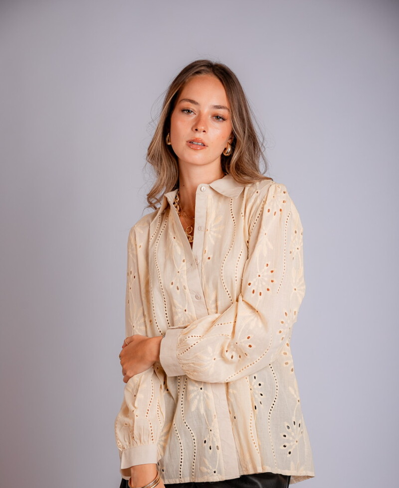 Camisa Lucienne beige