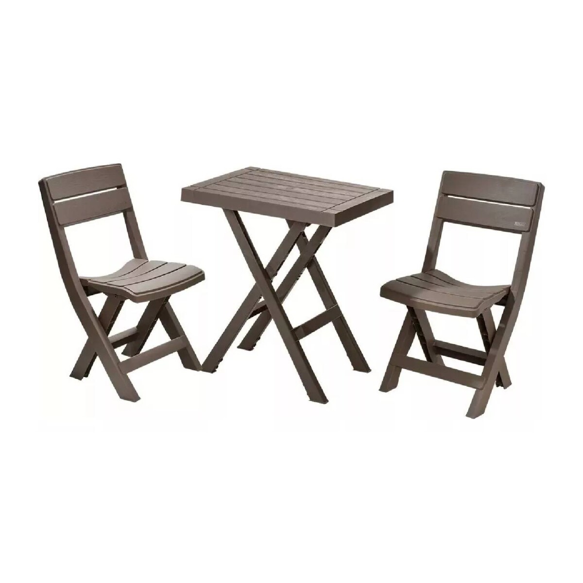 Set de mesa y 2 sillas plegables Rimax en plástico 