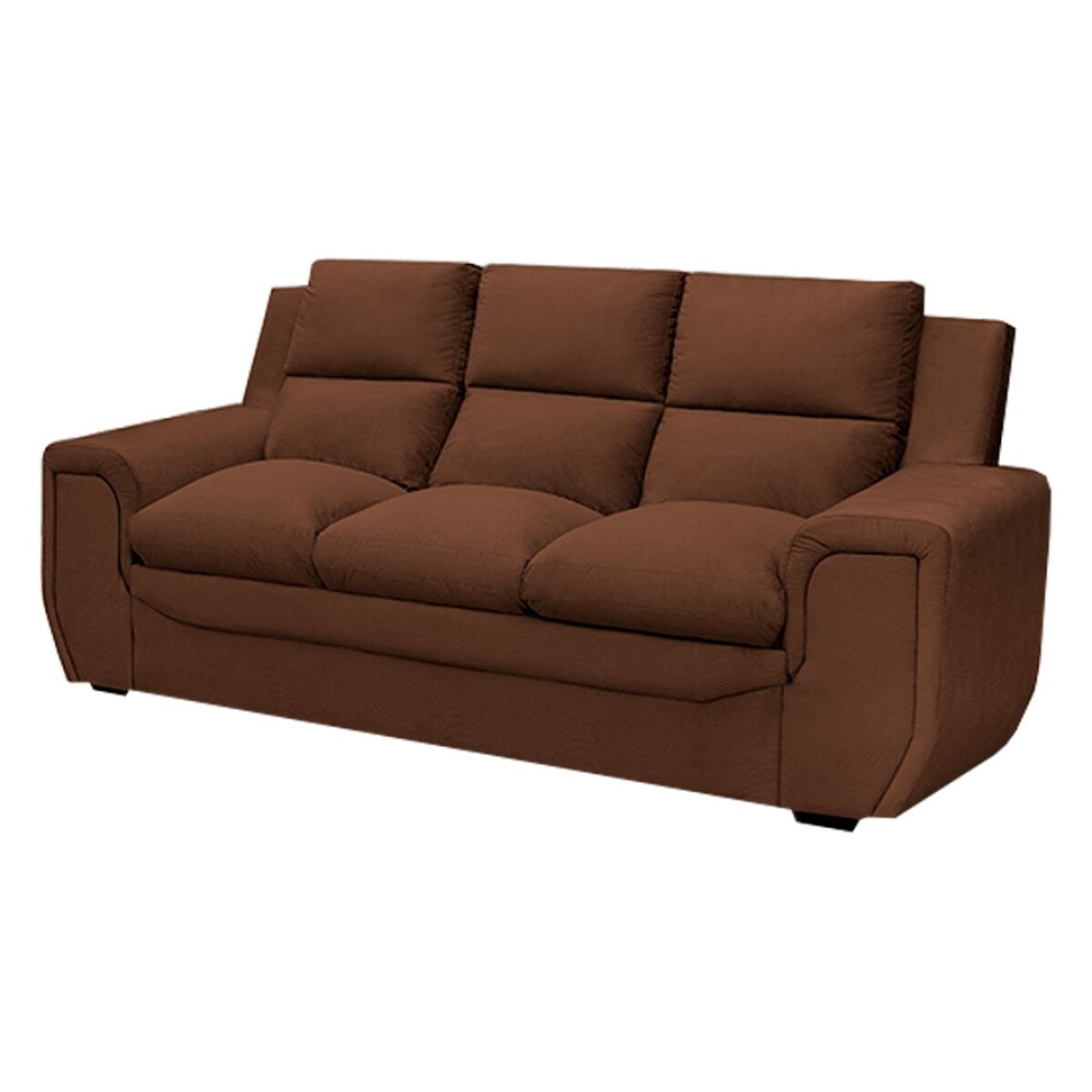 Sofá Benetton 3 cupos Marrón Café 