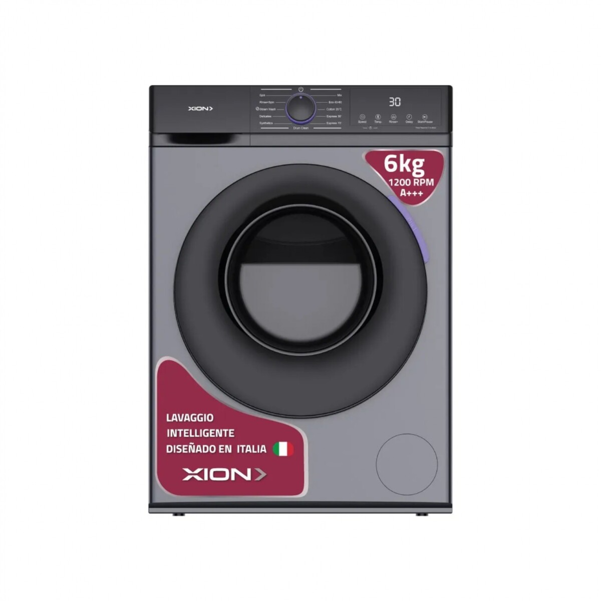 Lavarropas Xion - 6kg Inverter - Eficiencia A 