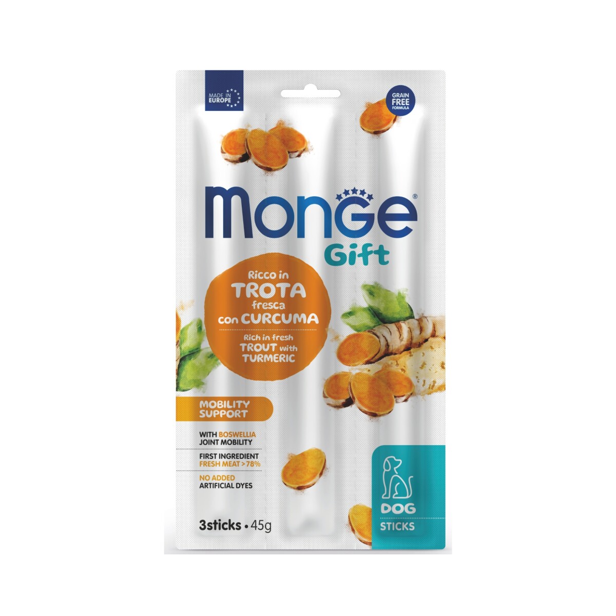 Monge Gift Stick Mobility Support Trout & Turmeric 45gr 