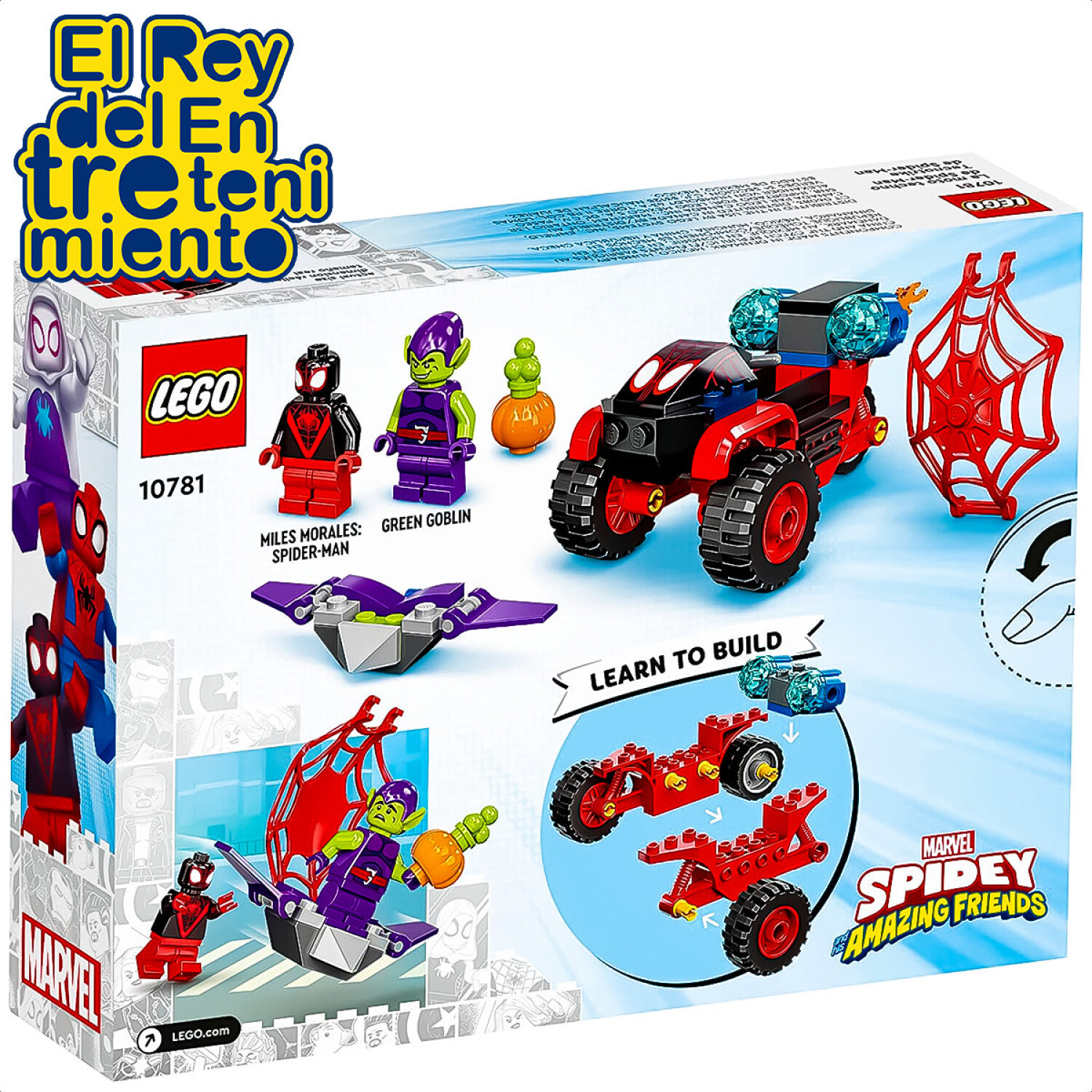 Lego Miles Morales Juego Spiderman Marvel 10781 59pcs El Rey del entretenimiento