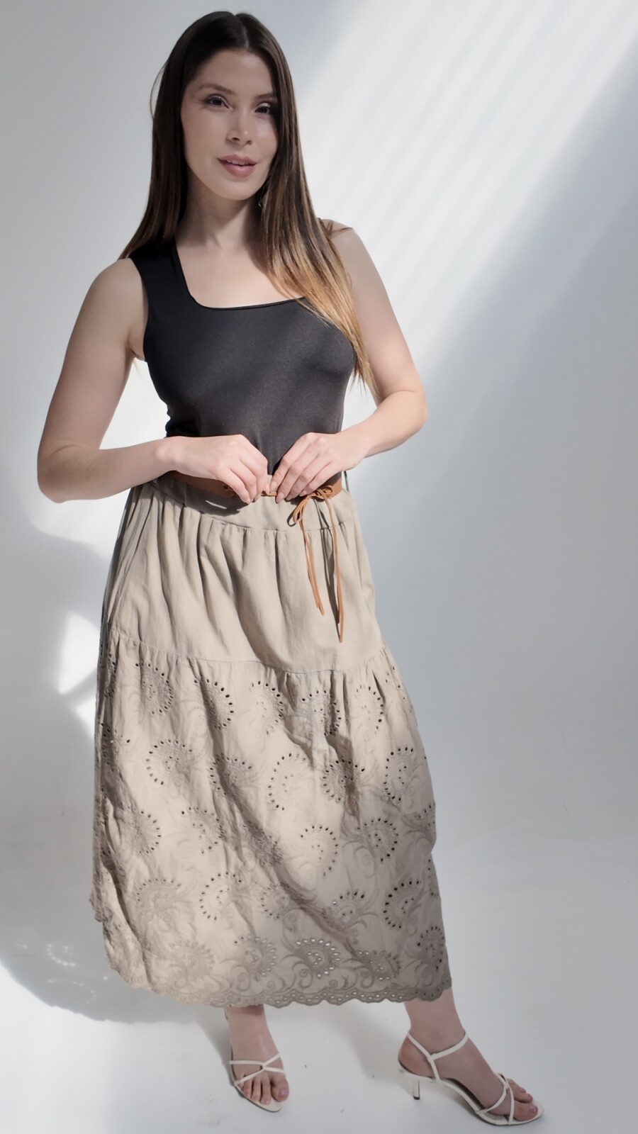 Falda Plasencia Marrón