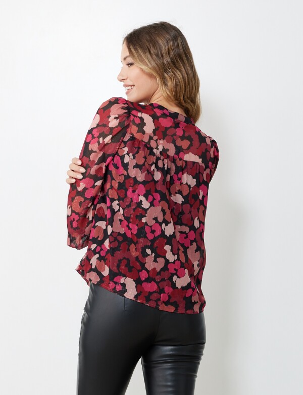 Blusa Lurex BORDEAUX/MULTI