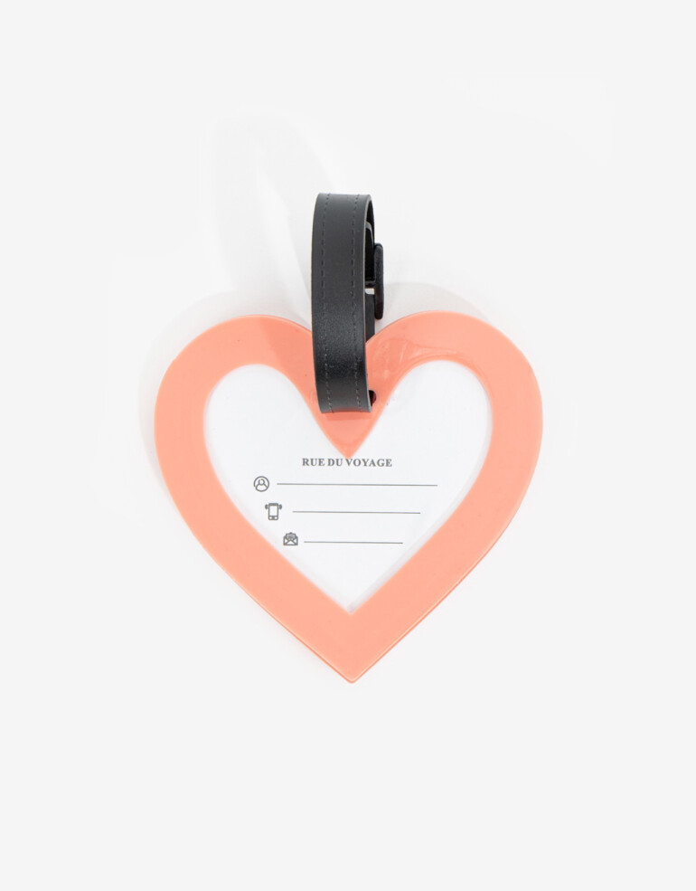 Tags Identificador De Valija Corazón - Combinacion Bicolor