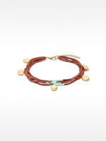 Pulsera De Pie Con Cuentas multicolor