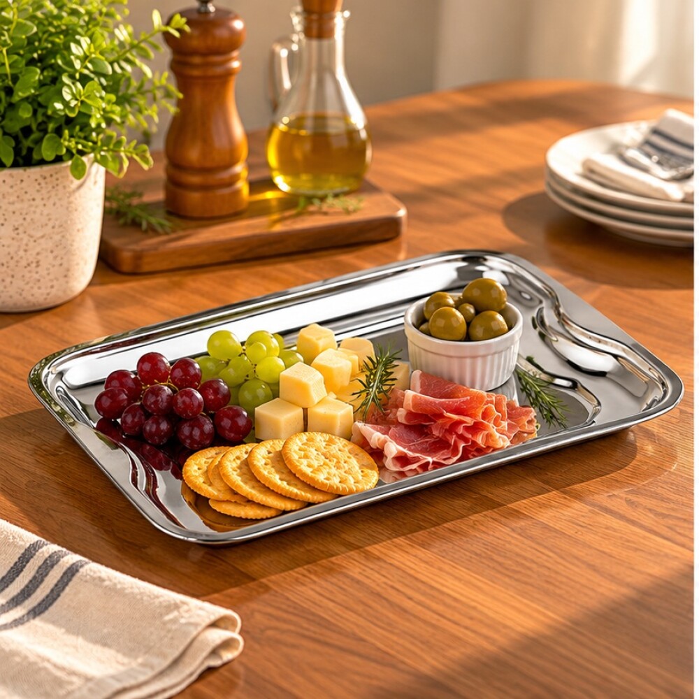 Bandeja acero 46 x 36 cm Bandeja acero 46 x 36 cm