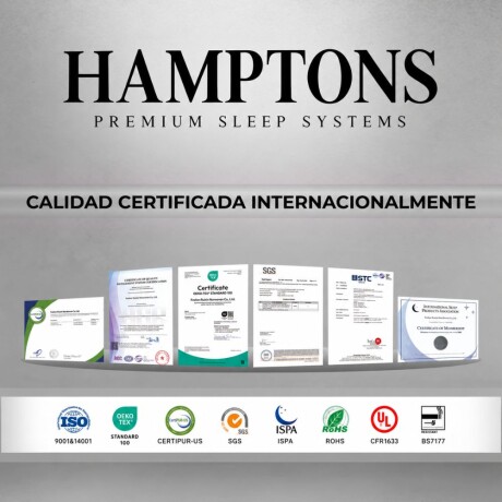 Colchon de resortes 2 Plazas HAMPTONS Zirconium Colchon de resortes 2 Plazas HAMPTONS Zirconium