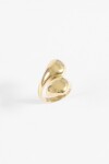 Anillo acero bold dorado