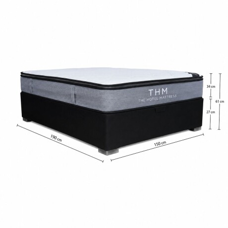 Sommier Baul Plaza Y Media HAMPTONS Hybrid Ruthenium Sommier Baul Plaza Y Media HAMPTONS Hybrid Ruthenium