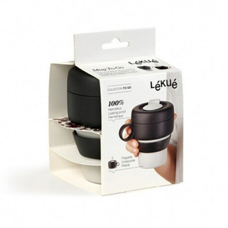 Taza plegable reutilizable gris Mug To Go Lekue Gris Taza plegable reutilizable gris Mug To Go Lekue Gris