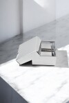 Caja laminada 02 - 8x8x4,5 cm. PLATA