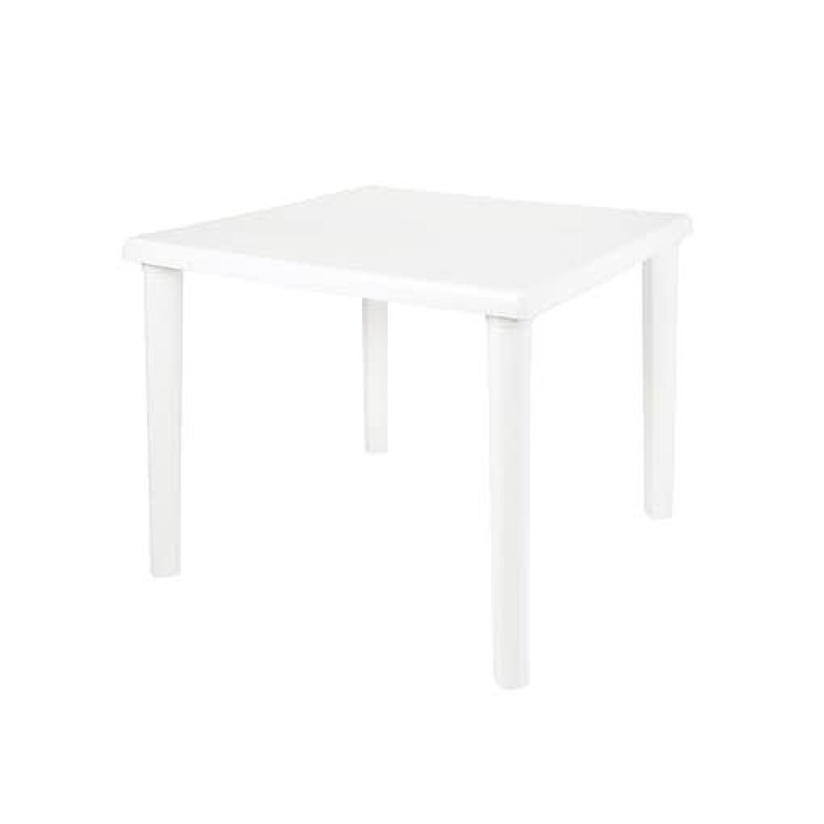 MESA MOR PLASTICA (12)CUADRADA PATAS DESMONTABLES BLANCA 
