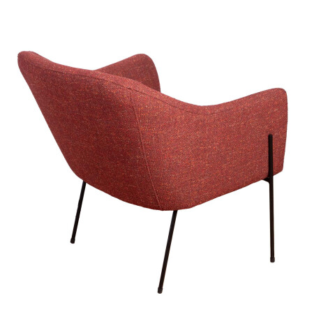 BUTACA TELA-Y-METAL NARANJA BERNA TERRACOT