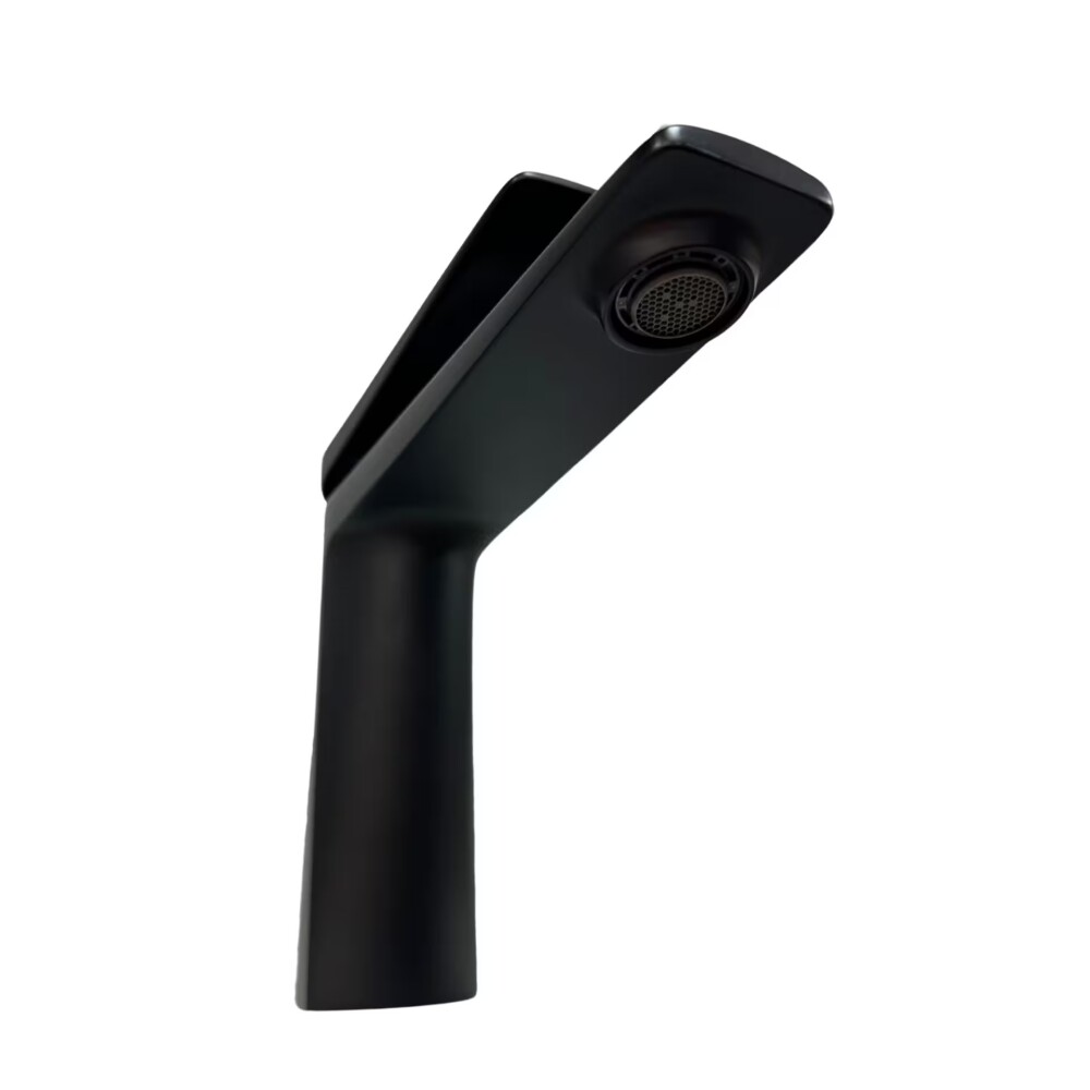 Grifería de lavatorio Monocomando de mesada Chronos negro mate Grifería De Lavatorio Monocomando De Mesada Chronos Negro Mate