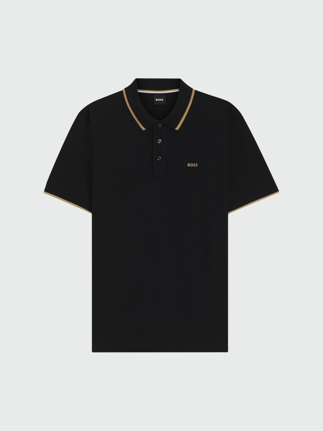 BOSS Black - Polo Parlay 190 Regular Fit Negro Estampado