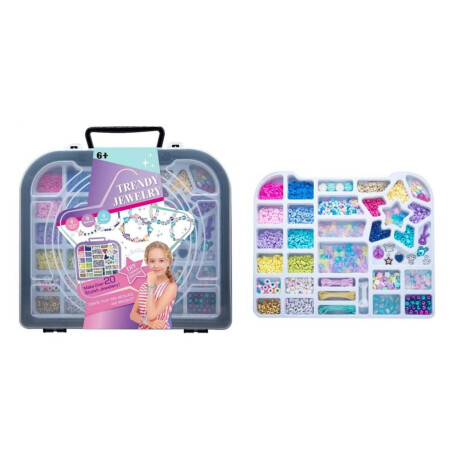 Set de Cuentas Creativo P/Crear Pulseras/Brazaletes 6+años Multicolor