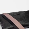Bandolera Olivia En Cuero Graneado Negro
