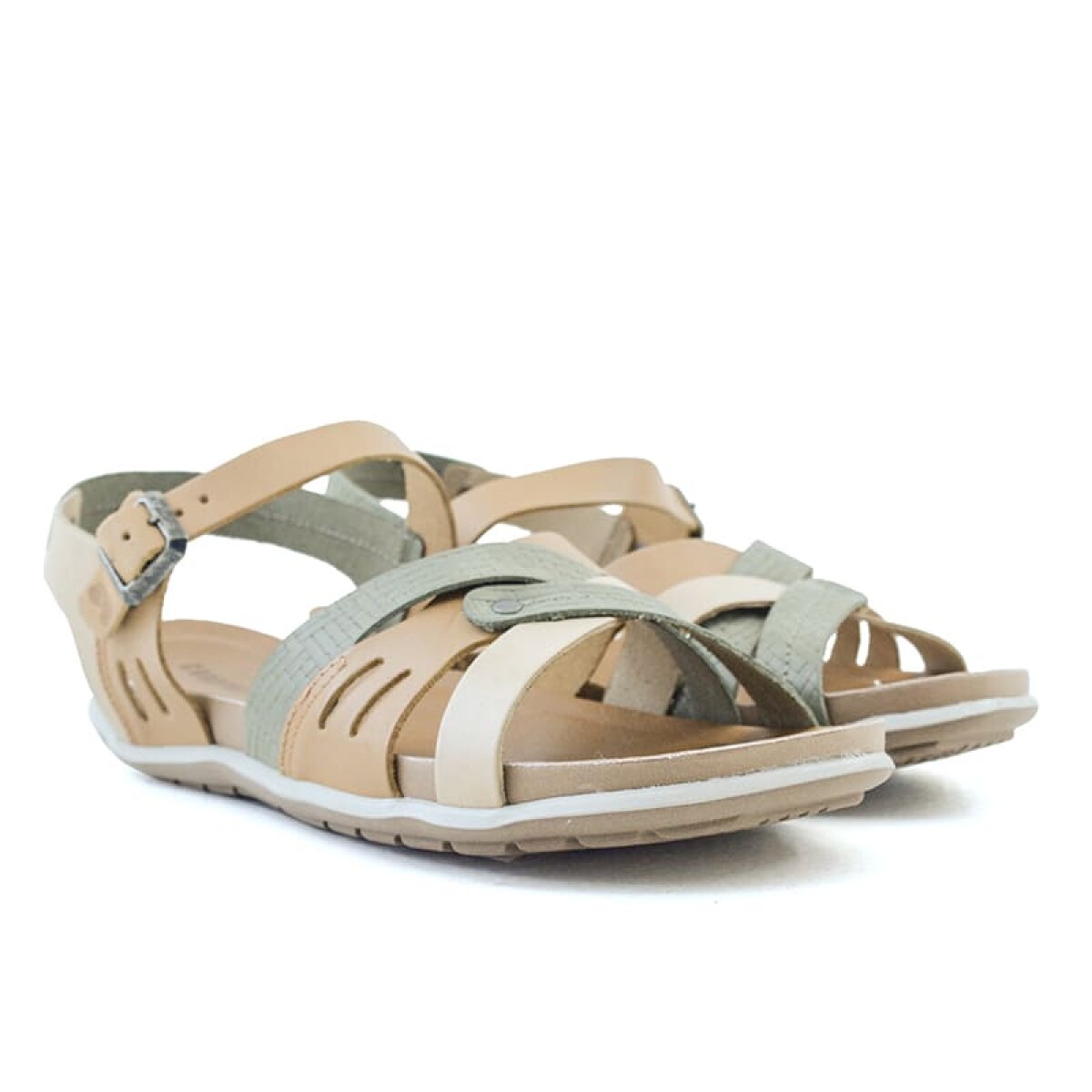 Sandalias Country de Mujer - 36785 - Verde-marron 