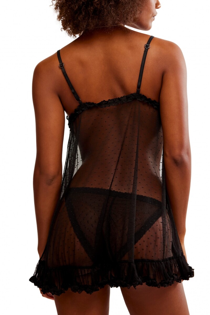 VESTIDO CORTO HEART TO HEART Negro