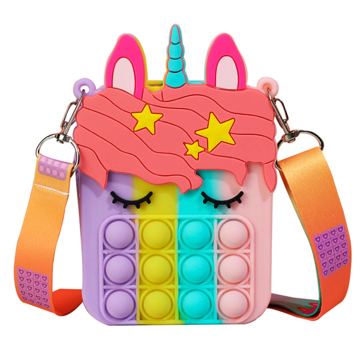 Morral Cartera Pop It Real Bolso Unicornio P Ninas El Rey del entretenimiento