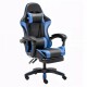 Silla gamer giratoria NEGRO Y AZUL