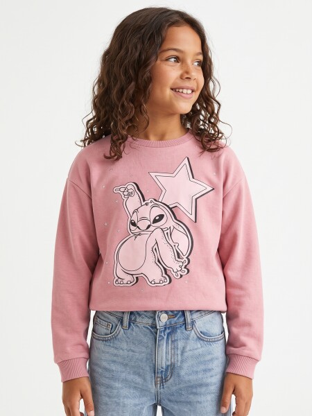 BUZO COOL STITCH ROSA OSCURO