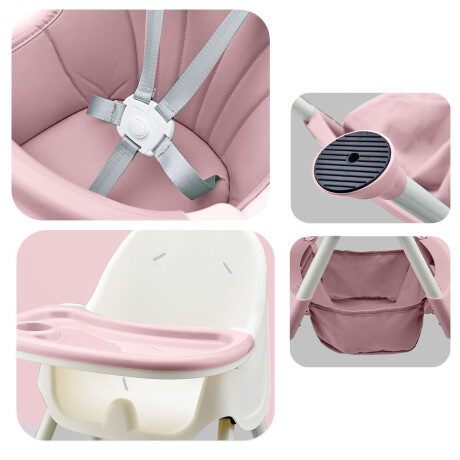 Silla De Comer Para Bebé Multiuso 2en1 Sillita Niños Rosado