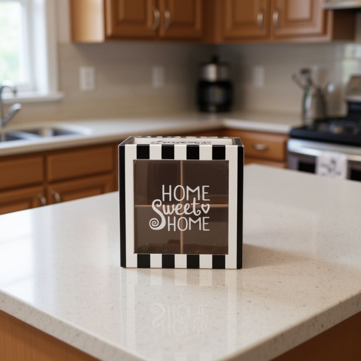 CAJA DE MADERA HOME SWEET HOME 