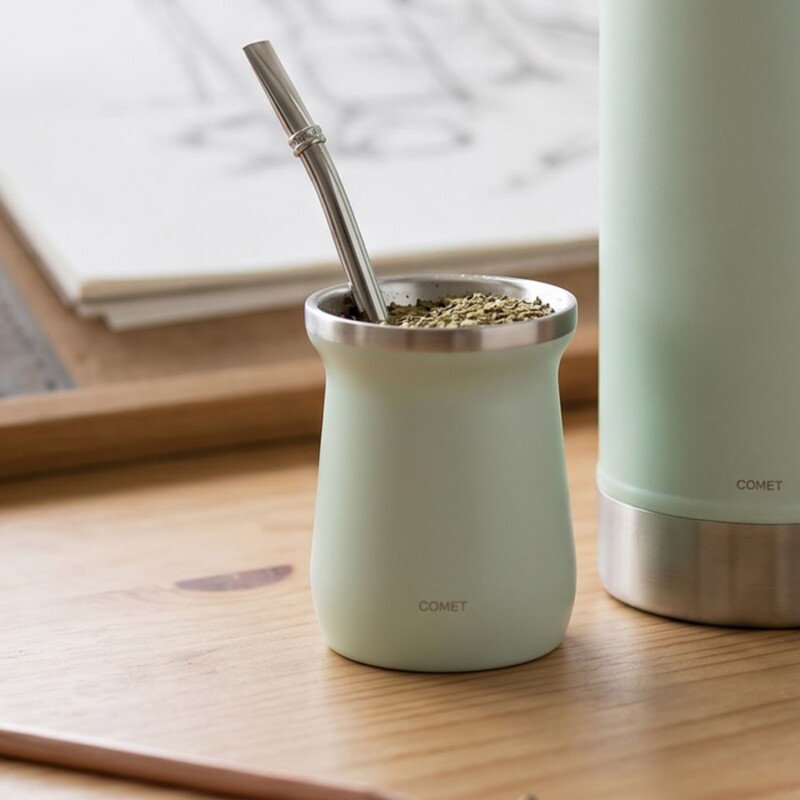 Mate Comet Amalfi 160 ml Acero Inoxidable Verde