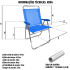 Sillón En Aluminio Nuevo King más Ancho Super Resistente 140 kg AZUL MARINO