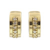 Caravanas, aros anchos de oro amarillo 18k y brillantes N8793 Caravanas, aros anchos de oro amarillo 18k y brillantes N8793
