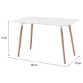 MESA DE COMEDOR RECTANGULAR EAMES - BLANCA MESA DE COMEDOR RECTANGULAR EAMES - BLANCA