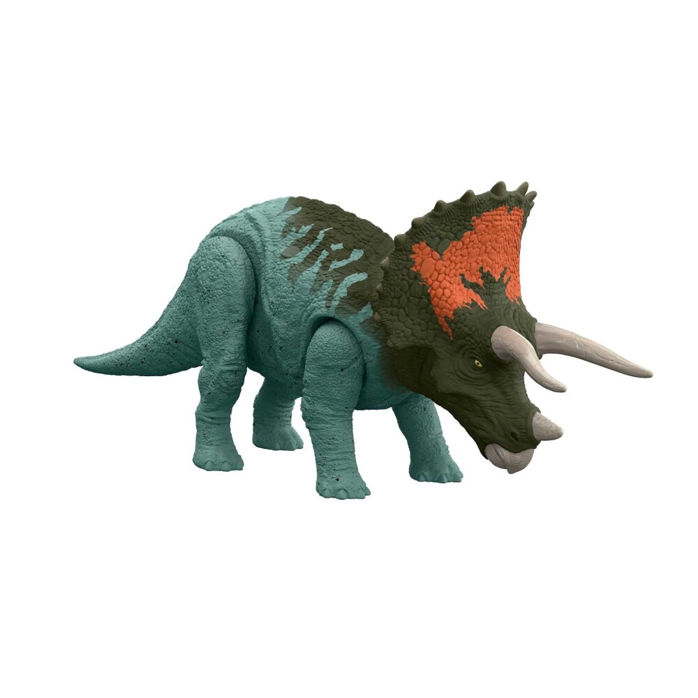 Figura Jurassic World Triceratops con Sonido y Ataque - Mattel JURASSIC WORLD - TRICERATOPS RUGE Y ATACA
